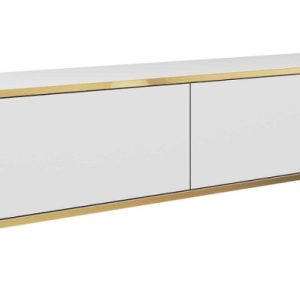 Szafka RTV wisząca POLO 135 cm front gładki – biała 347864 Szafka RTV wisząca POLO 135 cm front gładki – biała 347864