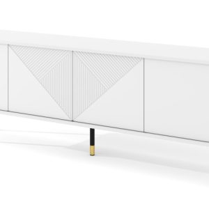 Szafka RTV WOODY 180 cm 4D biały mat 240554 Szafka RTV WOODY 180 cm 4D biały mat 240554