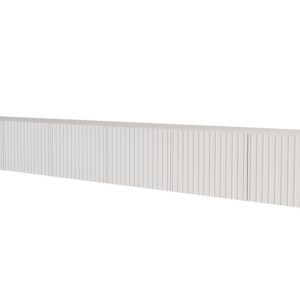 Szafka RTV z frezowanymi frontami wisząca KITO-W – 3x100x40x40 cm – Biały 654098 Szafka RTV z frezowanymi frontami wisząca KITO-W – 3x100x40x40 cm – Biały 654098