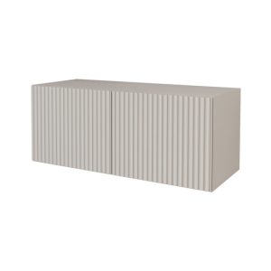 Szafka RTV z frezowanymi frontami wisząca NOA-2-W – 100x40x40 cm – Beżowy 644119 Szafka RTV z frezowanymi frontami wisząca NOA-2-W – 100x40x40 cm – Beżowy 644119