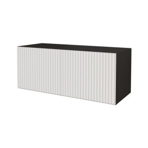 Szafka RTV z frezowanymi frontami wisząca NOA-2-W – 100x40x40 cm – Biały 644259 Szafka RTV z frezowanymi frontami wisząca NOA-2-W – 100x40x40 cm – Biały 644259