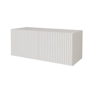 Szafka RTV z frezowanymi frontami wisząca NOA-2-W – 100x40x40 cm – Biały 644205 Szafka RTV z frezowanymi frontami wisząca NOA-2-W – 100x40x40 cm – Biały 644205