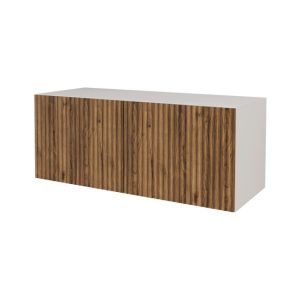 Szafka RTV z frezowanymi frontami wisząca NOA-2-W – 100x40x40 cm – Brązowy 644209 Szafka RTV z frezowanymi frontami wisząca NOA-2-W – 100x40x40 cm – Brązowy 644209