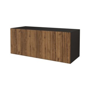 Szafka RTV z frezowanymi frontami wisząca NOA-2-W – 100x40x40 cm – Brązowy 644261 Szafka RTV z frezowanymi frontami wisząca NOA-2-W – 100x40x40 cm – Brązowy 644261