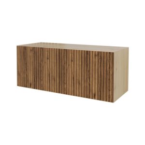 Szafka RTV z frezowanymi frontami wisząca NOA-2-W – 100x40x40 cm – Brązowy 644118 Szafka RTV z frezowanymi frontami wisząca NOA-2-W – 100x40x40 cm – Brązowy 644118