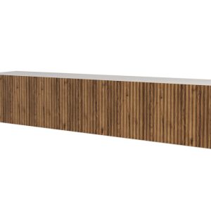 Szafka RTV z frezowanymi frontami wisząca NOA-2-W – 2x100x40x40cm – Brązowy 644145 Szafka RTV z frezowanymi frontami wisząca NOA-2-W – 2x100x40x40cm – Brązowy 644145