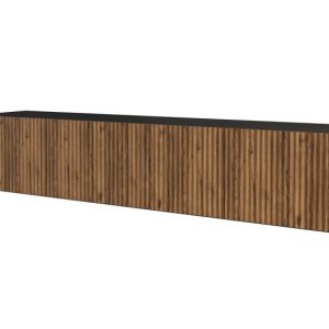 Szafka RTV z frezowanymi frontami wisząca NOA-2-W – 2x100x40x40cm – Brązowy 644133 Szafka RTV z frezowanymi frontami wisząca NOA-2-W – 2x100x40x40cm – Brązowy 644133