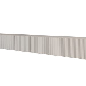 Szafka RTV z frezowanymi frontami wisząca NOA-2-W – 3x100x40x40 cm – Beżowy 654124 Szafka RTV z frezowanymi frontami wisząca NOA-2-W – 3x100x40x40 cm – Beżowy 654124