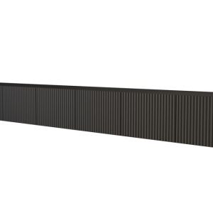 Szafka RTV z frezowanymi frontami wisząca NOA-2-W – 3x100x40x40 cm – Czarny 654103 Szafka RTV z frezowanymi frontami wisząca NOA-2-W – 3x100x40x40 cm – Czarny 654103