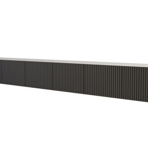 Szafka RTV z frezowanymi frontami wisząca NOA-2-W – 3x100x40x40 cm – Czarny 654109 Szafka RTV z frezowanymi frontami wisząca NOA-2-W – 3x100x40x40 cm – Czarny 654109