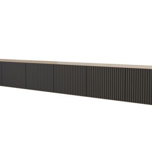 Szafka RTV z frezowanymi frontami wisząca NOA-2-W – 3x100x40x40 cm – Czarny 654135 Szafka RTV z frezowanymi frontami wisząca NOA-2-W – 3x100x40x40 cm – Czarny 654135