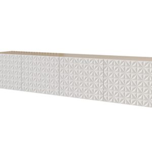 Szafka RTV z frezowanymi frontami wisząca VIRA-W – 2x100x40x40 cm – Biały 644269 Szafka RTV z frezowanymi frontami wisząca VIRA-W – 2x100x40x40 cm – Biały 644269
