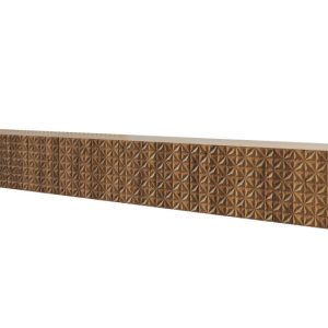 Szafka RTV z frezowanymi frontami wisząca VIRA-W – 3x100x40x40 cm – Brązowy 654107 Szafka RTV z frezowanymi frontami wisząca VIRA-W – 3x100x40x40 cm – Brązowy 654107