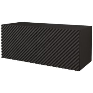 Szafka RTV z frezowanymi frontami wisząca ZENO-W – 100x40x40 cm – Biały 654133 Szafka RTV z frezowanymi frontami wisząca ZENO-W – 100x40x40 cm – Biały 654133