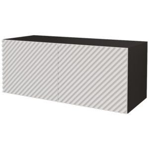 Szafka RTV z frezowanymi frontami wisząca ZENO-W – 100x40x40 cm – Brązowy 654129 Szafka RTV z frezowanymi frontami wisząca ZENO-W – 100x40x40 cm – Brązowy 654129