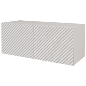 Szafka RTV z frezowanymi frontami wisząca ZENO-W – 100x40x40 cm – Czarny 654112 Szafka RTV z frezowanymi frontami wisząca ZENO-W – 100x40x40 cm – Czarny 654112