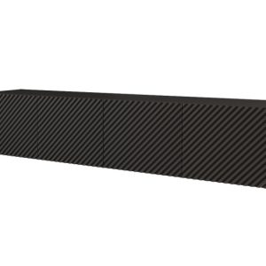 Szafka RTV z frezowanymi frontami wisząca ZENO-W – 2x100x40x40 cm – Czarny 643090 Szafka RTV z frezowanymi frontami wisząca ZENO-W – 2x100x40x40 cm – Czarny 643090