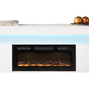 Szafka RTV z kominkiem Glossa EF 2D 190 129790