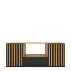 Szafka RTV z lamelami 140 cm NELGARI 735893 Szafka RTV z lamelami 140 cm NELGARI 735893