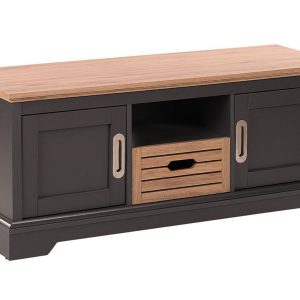 Szafka RTV z szufladą pod TV 120 cm szara 70987 Szafka RTV z szufladą pod TV 120 cm szara 70987