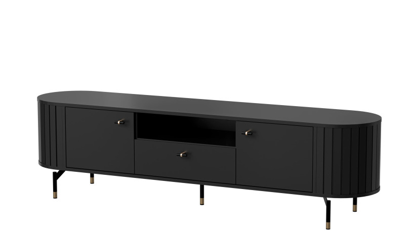 Szafka RTV ZAMA 5 w kolorze czarny mat 520303