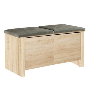 Szafka Scandic Sc-100 Dąb Sonoma/Szary 100X37X59 Cm 949215 Szafka Scandic Sc-100 Dąb Sonoma/Szary 100X37X59 Cm 949215