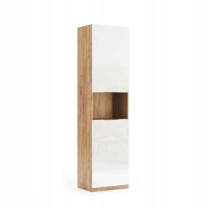 SZAFKA SŁUPEK Tissa dąb craft/biały połysk 55x42x210cm 246287 SZAFKA SŁUPEK Tissa dąb craft/biały połysk 55x42x210cm 246287
