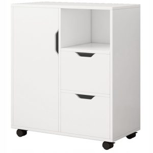 Szafka stojąca nowoczesna mobilna z kółkami 60 cm 674028 Szafka stojąca nowoczesna mobilna z kółkami 60 cm 674028