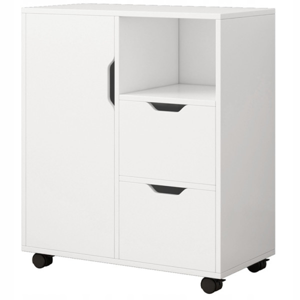 Szafka stojąca nowoczesna mobilna z kółkami 60 cm 674028