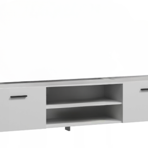 Szafka stojąca RTV ALBA 185cm komoda biały czarny 517437 Szafka stojąca RTV ALBA 185cm komoda biały czarny 517437