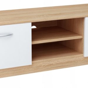 Szafka stolik RTV 2DC 120cm BIAŁY-SONOMA komoda 228128 Szafka stolik RTV 2DC 120cm BIAŁY-SONOMA komoda 228128
