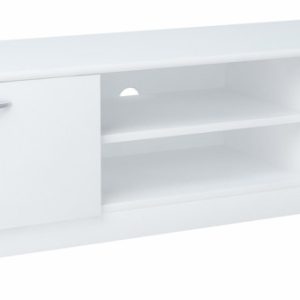 Szafka stolik RTV 2DC 160cm BIAŁA komoda regał 228127 Szafka stolik RTV 2DC 160cm BIAŁA komoda regał 228127