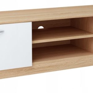Szafka stolik RTV 2DC 160cm BIAŁY-SONOMA komoda 228122 Szafka stolik RTV 2DC 160cm BIAŁY-SONOMA komoda 228122