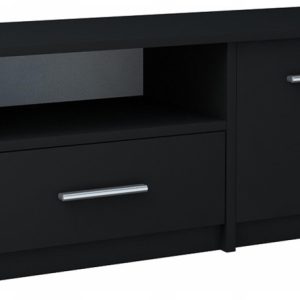 Szafka stolik RTV BODO 1D1S czarna regał komoda 227748 Szafka stolik RTV BODO 1D1S czarna regał komoda 227748