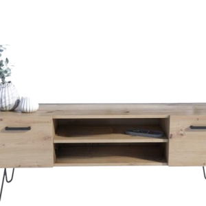 Szafka stolik RTV V1 artisan czarne metalowe nogi 247612 Szafka stolik RTV V1 artisan czarne metalowe nogi 247612