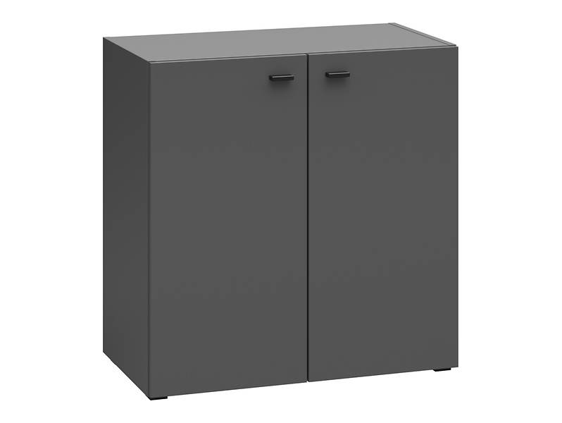 Szafka System 64 z 2 drzwiami grafitowa 787953