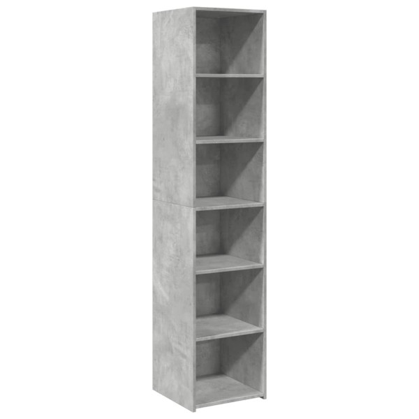 Szafka Szara Beton 40x41x185 cm do Salonu Pokoju Sypialni 740509