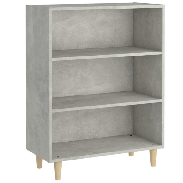 Szafka Szara Beton 69.5x32.5x90 cm do Salonu Pokoju Sypialni 740263