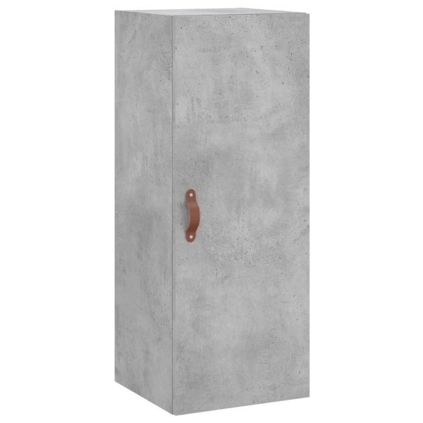 Szafka Szara Beton z Drzwiami 34.5x34x90 cm do Salonu Pokoju 742168