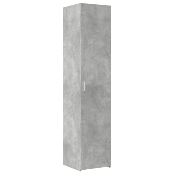 Szafka Szara Beton z Drzwiami z Półkami 40x42.5x185 cm do Salonu 741761