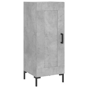 Szafka Szara Beton z Drzwiami z Szufladami 34.5x34x90 cm do Salonu 741320 Szafka Szara Beton z Drzwiami z Szufladami 34.5x34x90 cm do Salonu 741320