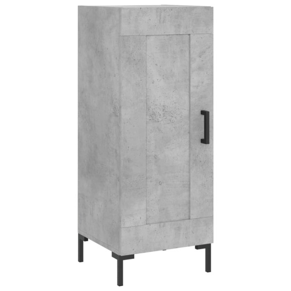 Szafka Szara Beton z Drzwiami z Szufladami 34.5x34x90 cm do Salonu 741320