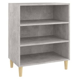 Szafka Szara Beton z Półkami 57x35x70 cm do Salonu Pokoju Sypialni 740484 Szafka Szara Beton z Półkami 57x35x70 cm do Salonu Pokoju Sypialni 740484