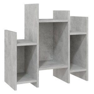 Szafka Szara Beton z Półkami 60x26x60 cm do Salonu Pokoju Sypialni 740820 Szafka Szara Beton z Półkami 60x26x60 cm do Salonu Pokoju Sypialni 740820