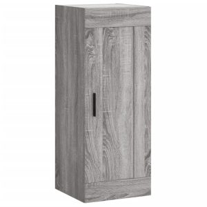 Szafka Szara Dąb Sonoma z Drzwiami 34.5x34x90 cm do Salonu Pokoju 742164 Szafka Szara Dąb Sonoma z Drzwiami 34.5x34x90 cm do Salonu Pokoju 742164