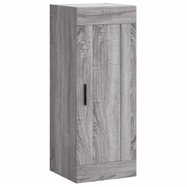 Szafka Szara Dąb Sonoma z Drzwiami 34.5x34x90 cm do Salonu Pokoju 742164