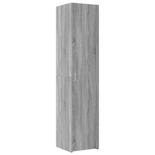 Szafka Szara Dąb Sonoma z Drzwiami z Półkami 40x42.5x185 cm 741755