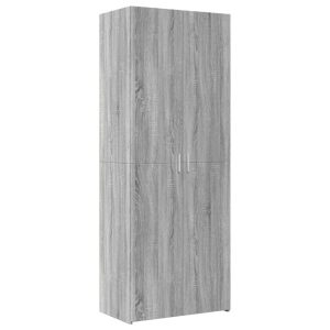Szafka Szara Dąb Sonoma z Drzwiami z Półkami 70×42.5×185 cm 741750 Szafka Szara Dąb Sonoma z Drzwiami z Półkami 70×42.5×185 cm 741750