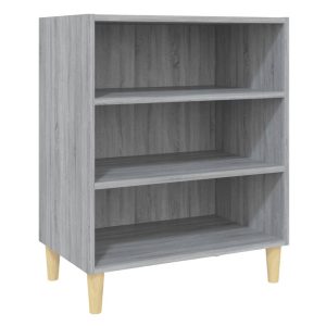 Szafka Szara Dąb Sonoma z Półkami 57x35x70 cm do Salonu Pokoju 740611 Szafka Szara Dąb Sonoma z Półkami 57x35x70 cm do Salonu Pokoju 740611