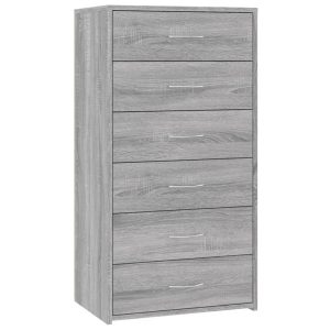 Szafka Szary Materiał drewnopochodny vidaXL 569431 Szafka Szary Materiał drewnopochodny vidaXL 569431